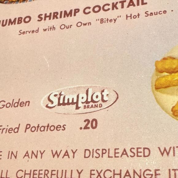 Vintage 1960s Shoney’s Big Boy Menu Restaurant Diner Authentic Alex Schoenbaum - Picture 8 of 16